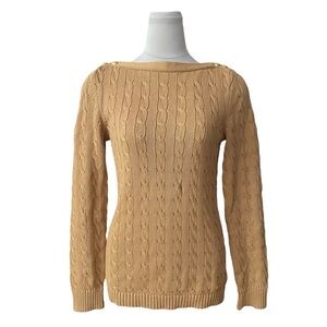 Lauren Ralph Lauren Boatneck Cableknit Sweater